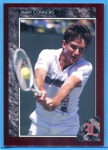 Tarjeta coleccionable de tenis Jimmy Connors 1992 Legends de lámina roja #7 ~ grado: casi nuevo-como nuevo y nuevo - Imagen 1 de 1