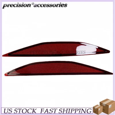 Dark Red Lens Rear Bumper Reflector Lenses For Volkswagen Golf 2017-2015 USA Foto 1 de 4