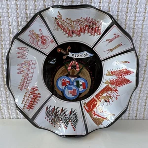 Vintage 1962-1963 Medinah Shriners AAO NMS Imperial Session Chicago Glas Bonboniere - Bild 1 von 15