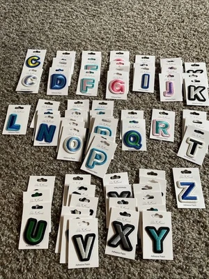 Ink & Barrel Self-Adhesive Letter 81 Patches Crafts Sewing Monogram Huge Lot - Image 1 of 4