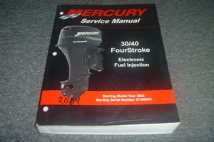 2002-2004 Mercury 30 40 Fourstroke EFI Outboard Motor Service Manual 2003 xz - Picture 1 of 8