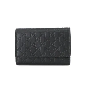 GUCCI Micro Guccissima Schlüsselanhänger Etui Leder schwarz 150402 90231998 - Bild 1 von 8