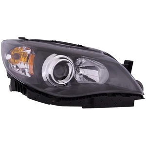 Headlight Black CAPA Right Hand Passenger Side For 2008-2011 Subaru Impreza WRX - Picture 1 of 9