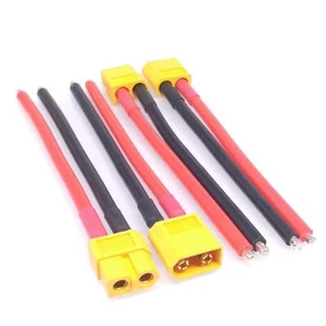 2sets XT60 Battery Male Female Connector Plug with Silicon 12 AWG Wire 100mm - Picture 1 of 4