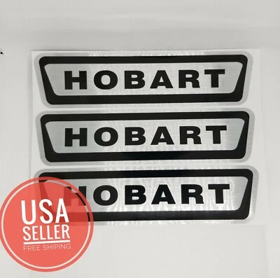 HOBART 00-118365 GENUINE REPLACEMENT PART 7" x 1.8" (Large) Sticker decal 3 pack