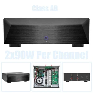 2 x 90 W pro Kanal Class AB Endstufe mit XLR-Cinch-Eingängen für Heimkino - Bild 1 von 6