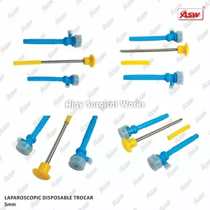 Laparoscopic SS Disposable Trocar With Cannula Plastic 5mm Surgical Instruments - Picture 1 of 10