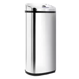 50L Stainless Steel Hands Free Motion Movement Sensor Rubbish Trash Garbage Bin - Picture 1 of 1