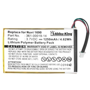 Akku-King Akku für Garmin Nüvi 775 1340 1350 1370 1390 3590 LMT Tpro TFM - Bild 1 von 3