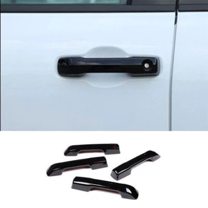 For Toyota Tundra 2022+ Glossy Black Exterior Side Door Handle Cover Trim S - Bild 1 von 11