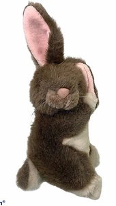 Juguete de peluche vintage Applause Watson Bunny Rabbit animal de Pascua marrón tostado - Imagen 1 de 7