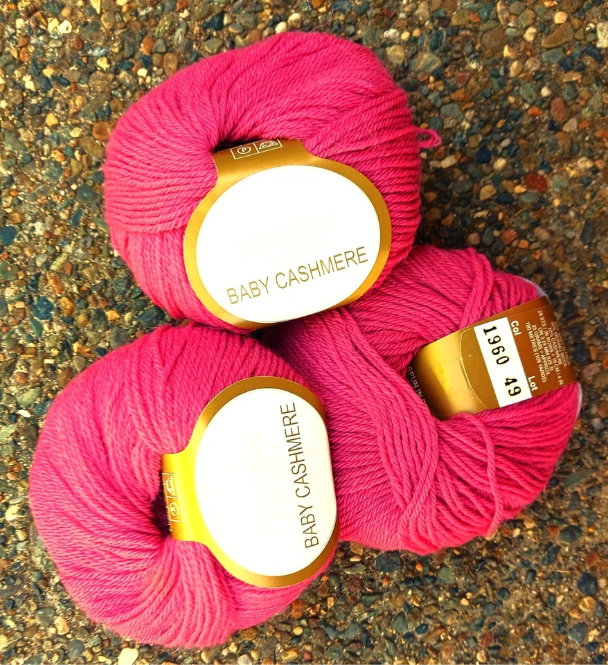 3 x 25g balls Baby Cashmere Peruvian collection, dusky pink - Image 1 of 1