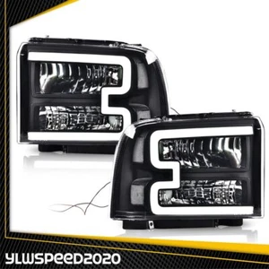 Headlights Left & Right Fit For Ford F250 F350 F450 F550 Super Duty 2005-07 LED - Picture 1 of 17
