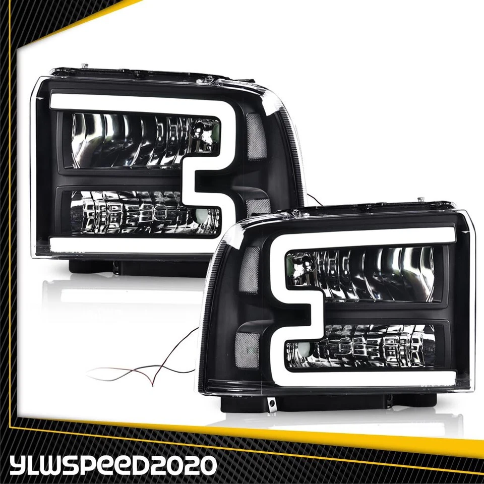 Faros izquierda y derecha aptos para Ford F250 F350 F450 F550 Super Duty 2005-07 LED Foto 1 de 4