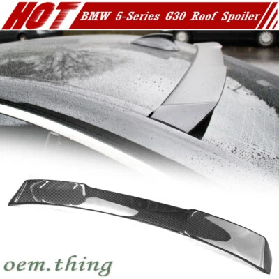Спойлер на крышу 2023 530e 540i типа V подходит для BMW 5-Series G30 G38 4DR из углеродного волокна - Изображение 1 из 4