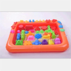 Inflatable Sand Tray Plastic Table Children Kids Indoor Playing Sand Clay Toy;TM - Picture 1 of 7