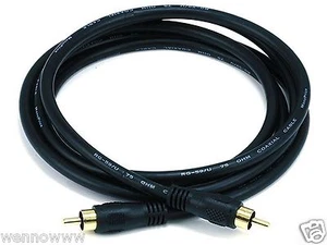 6ft Coaxial RCA Cable for S/PDIF Digital Coax Subwoofer - Picture 1 of 1