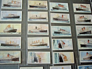 Merchant Ships of the World 1924 Wills Cigarette Card Set 50/50. Very Fine.