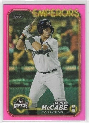 2024 Topps Pro Debut Fuchsia  #PD-47 DAVID McCABE (034/199)  Rome Emperors Mint - Image 1 of 2