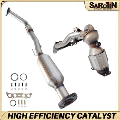 Front&Rear Catalytic Converter for 1999-2001 Toyota Solara/1997-2001 Camry 2.2L - Imagem 1 de 4