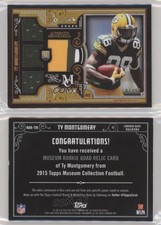 2015 Topps Museum Collection Quad Relics Copper /50 Ty Montgomery Rookie RC