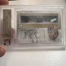 2009 in the game ultimate Triple memorabilia And Auto  J.S. Giguere  8/9
