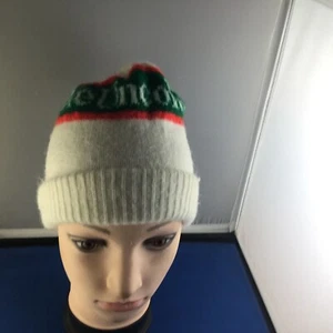 Vintage 7UP The Uncola Promo Winter Knit Cap Toque Beanie 7-up White - Picture 1 of 6