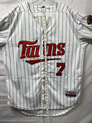 JOE MAUER #7 Minnesota Twins AUTHENTIC Jersey Size 52 Inaugural Season Majestic Cover