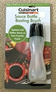 CUISINART 13.5 OZ. SAUCE BOTTLE SILICONE BASTING BRUSH WITH RESEALABLE CAP - NEW