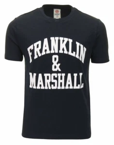 Boys T Shirt Black White Age 12 to 13 Franklin Marshall Junior Top Short Sleeve - Picture 1 of 4