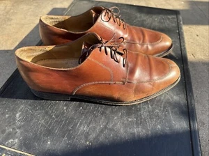 Scarpe stringate eleganti Oxford da uomo Cole Haan City in pelle marrone con punta a cappuccio taglia 13 D - Foto 1 di 19