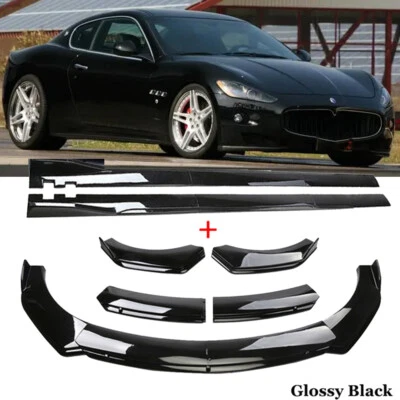 For Maserati Granturismo MC S Front Bumper Lip Splitter Spoiler Parts Body Kit Foto 1 de 4