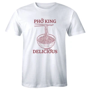 Pho King Delicious Men's T-Shirt Funny Asian Vietnamese Noodles Ramen Tee - Picture 1 of 1