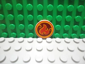 Lego 1 bronceado 2x2 Acabado Redondo Azulejos Impresos Elfos Poder de Fuego Icono NUEVO - Imagen 1 de 1