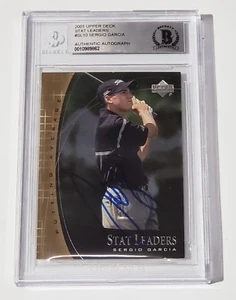 SERGIO GARCIA SIGNED AUTO'D 2001 UPPER DECK GOLF CARD #SL10 BAS COA 2017 MASTERS - Picture 1 of 2