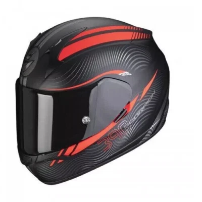 Helmet SCORPION EXO 390 SCORPION STING MATT BLACK-RED Größe L - NEU - Bild 1 von 2