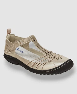 JBU Women's Gold Sahara Casual Mary Jane Flats Shoes Size 10M - Picture 1 of 4