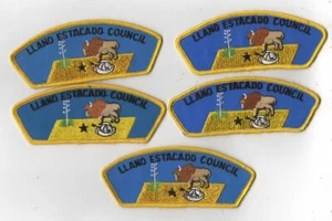 Llano Estacado Council Lot of 5 Shoulder Patches CSP [CSP-1660] - Picture 1 of 1