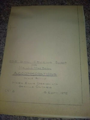 Vintage Blueprint 30'-0" DWL Crusing Sloop Mark Ellis Design Ontario CA 1975 Foto 1 de 4