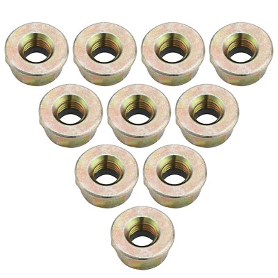 Kit de 10 tuercas de hoja de rosca Univesal Metal M10 x 1,25 LH para recortadora cortacésped d Foto 1 de 4