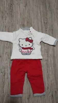 Mädchen Set 74 rot weiß Hello Kitty - Bild 1 von 3