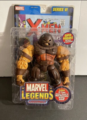 "ЛЕГЕНДЫ MARVEL ""ДЖАГГЕРНАУТ"" С ПОДСТАВКОЙ ДЛЯ КОМИКСОВ И ДЕМОНСТРАЦИИ." Серия 6. 2004 ToyBiz MIP - Изображение 1 из 4