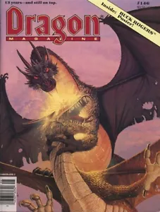 DRAGON MAGAZIN #146 mit POSTER EXC+! TSR Dungeons Dragons D&D Modul Spiel 1989 - Bild 1 von 2
