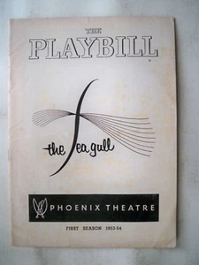 THE SEAGULL Playbill MONTGOMERY CLIFT / MAUREEN STAPLETON / SAM JAFFE NYC 1954 - Picture 1 of 2