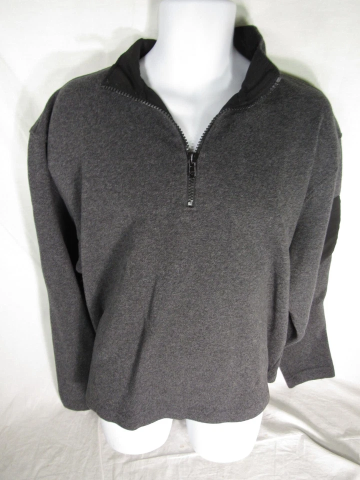 ORVIS Pullover 1/2 Zip Sweater XL Gray Casual Men's Arm Pocket - Image 1 of 4