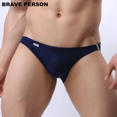 3Pack Bikini Side Metal Buckle Underwear New Men's Briefs Sexy Fashion Underwear - Image 1 of 4
