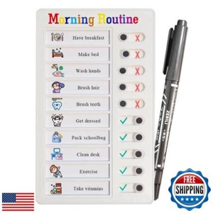 Chore Chart for Kids Multiple Kids ADHD Tools Checklist Board Routine Schedul - Picture 1 of 5