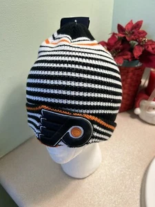 NHL PHILADELPHIA FLYERS WINTER KNIT BEANIE HAT - Picture 1 of 4