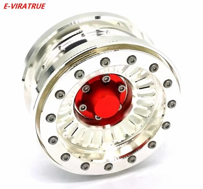E-VIRATRUE 2.9'' Electroplated Polished Aluminum Wheel For Axial SCX6 1/6 1pcs - Image 1 of 4