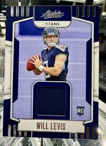Will Levis 2023 Panini Absolute Absolute Rookie Materials #ARM-28 MEM Titans - Bild 1 von 4